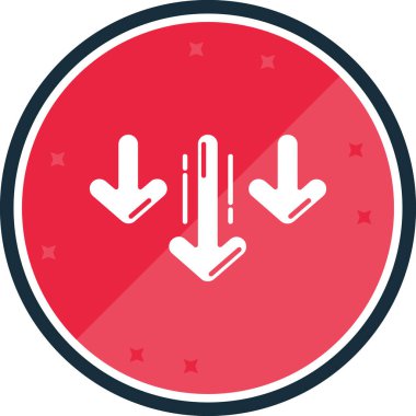 Çember biçiminde ok simgesi, basit tasarım