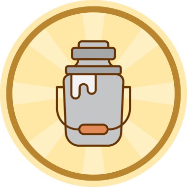 Bira şişesi ikon vektör illüstrasyonu