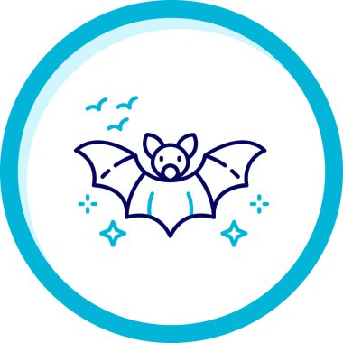 Yarasa. Web simgesi basit illüstrasyon