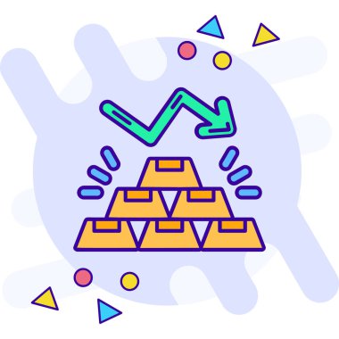 Futbol stadyumu ikonu. Web için futbol vektör simgelerinin özet çizimi