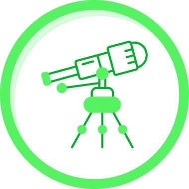teleskop simgesi vektör illüstrasyonu