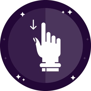 Bir elin vektör illüstrasyonu