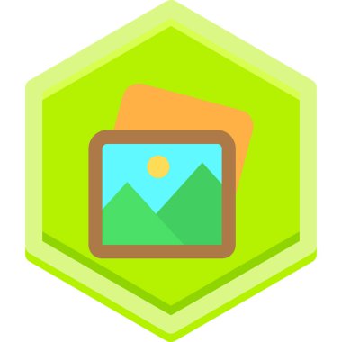 Doğa simgesinin vektör illüstrasyonu