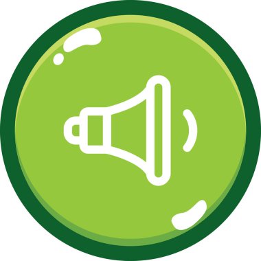 Hoparlör simgesi, vektör illüstrasyonu