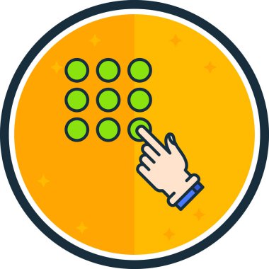 Casino chips kutsal kişilerin resmi, vektör çizim