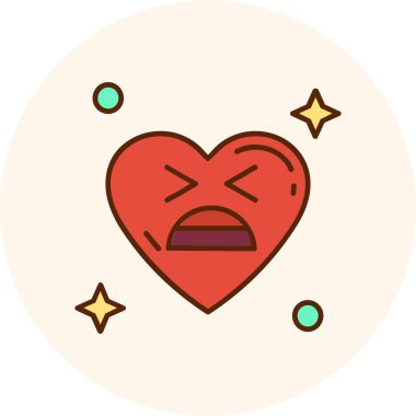 Bir kalbin vektör illüstrasyonu