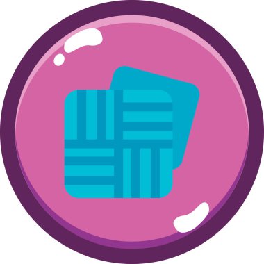 Yuvarlak pulun vektör simgesi