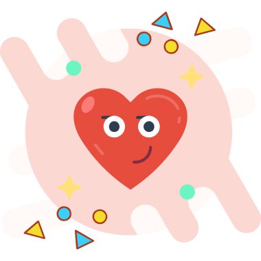 Sevgililer günün kutlu olsun Kawaii karakteri.