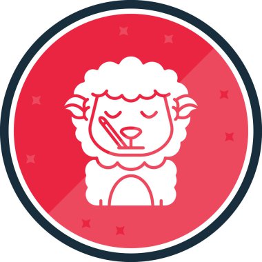 Noel Baba ikonu. Noel konsepti. vektör çizimi