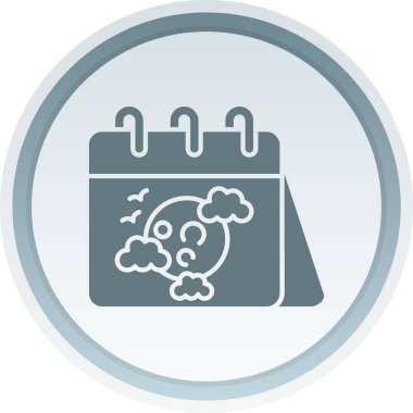 Bir bulut simgesinin vektör illüstrasyonu