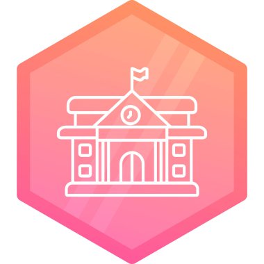 Moda Biçimli Ev Simgesi İzole Arkaplan