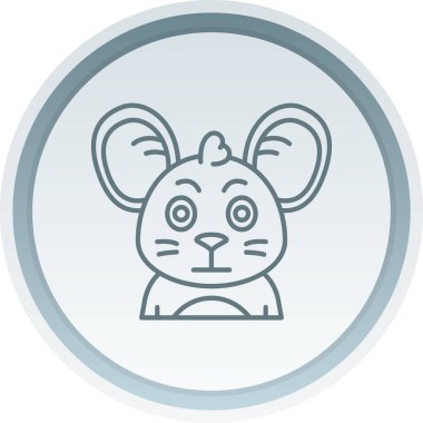 Tavşan vektör simgesi modern basit vektör çizimi