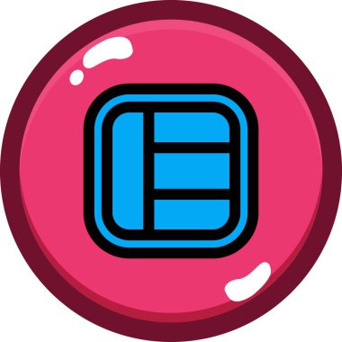 Topun izole edilmiş tek bir simgesinin vektör çizimi