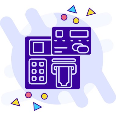 Kredi kartı ödeme simgesi - taslak biçimi