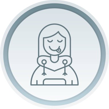 Kadın simge vektör çizim