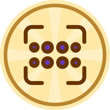 Çip simgesi, vektör çizimi. çip