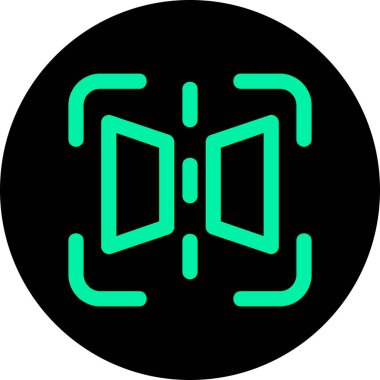 Modern bir simgenin vektör illüstrasyonu