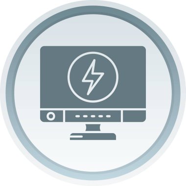 güç vektörü dairesi modern simge tasarımı