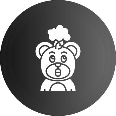 Vektör illüstrasyonu, bebeğin basit simgesi