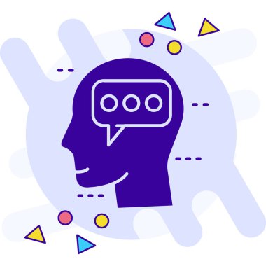 Bir fikrim var. Web simgesi basit illüstrasyon