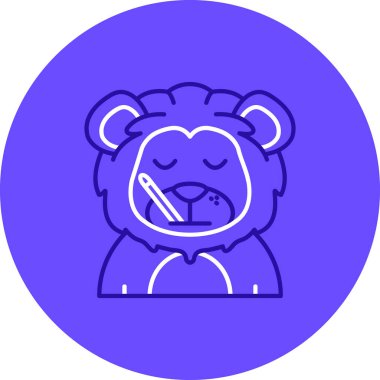 Ayı. Web simgesi basit illüstrasyon