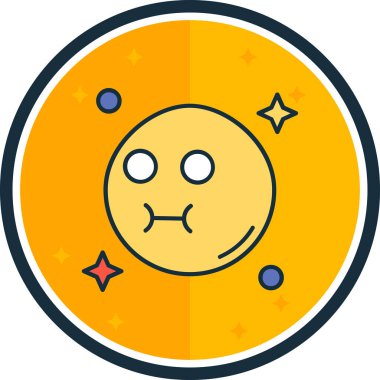 emoji yüz simgesinin vektör illüstrasyonu