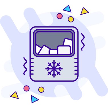 Soğuk kış renk simgesi