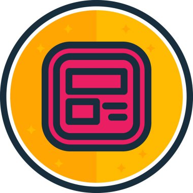 Tek bir simgenin vektör illüstrasyonu