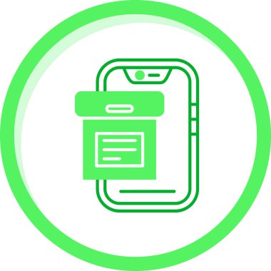 akıllı telefon simgesi vektör illüstrasyonu