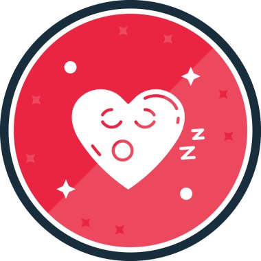 Aşk. Web simgesi basit illüstrasyon