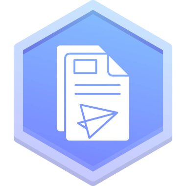 belge dosya simgesi, vektör illüstrasyonu