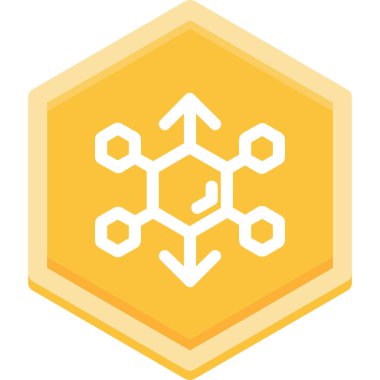 Bir arı simgesinin vektör illüstrasyonu