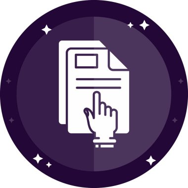 Bir bilet simgesinin vektör illüstrasyonu