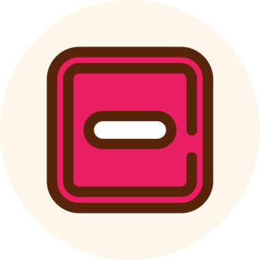 Çikolatalı pasta ikonu. Çikolata vektör simgesi rengi düz izole