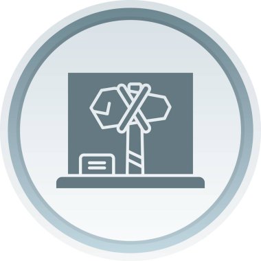 Dizüstü bilgisayar simgesi vektör çizimi