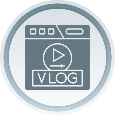 Video oynatma düğmesi. düz tasarım biçimi