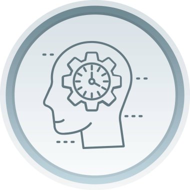 zaman yönetimi simgesi, vektör illüstrasyonu