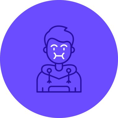 Bir insan simgesinin vektör illüstrasyonu