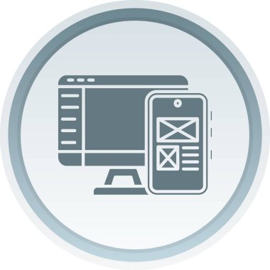 Web tasarım ikonu vektör illüstrasyonu