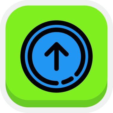 ok simgesi, vektör illüstrasyonu