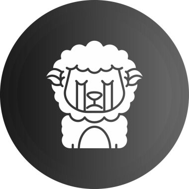 Aslanın vektör simgesi