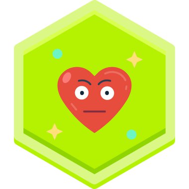 kalp aşk simge vektör çizim