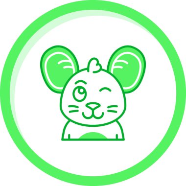 Hayvan. Web simgesi basit illüstrasyon