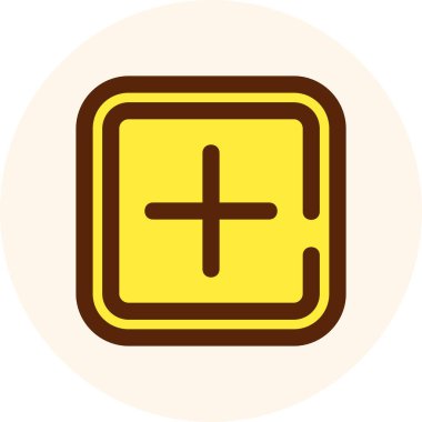 Artı simge vektör illüstrasyonu