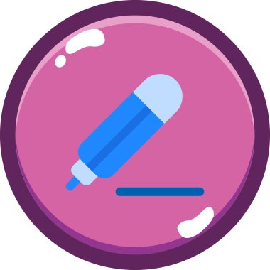 Çizgi film fırçasının vektör çizimi