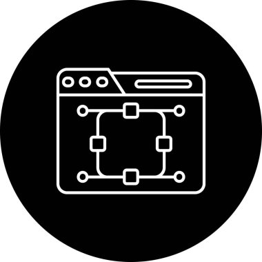 seo modern simgesinin vektör illüstrasyonu