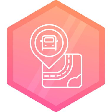 konumu simgesi harita, illüstrasyon vektör