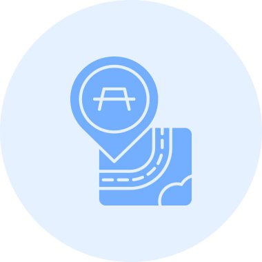 Otomobil park lambası simgesi - taslak biçimi