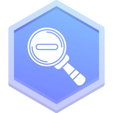 büyütme cam ikon vektörü izometrik.