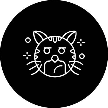 kedi simgesi modada izole edilmiş arkaplan